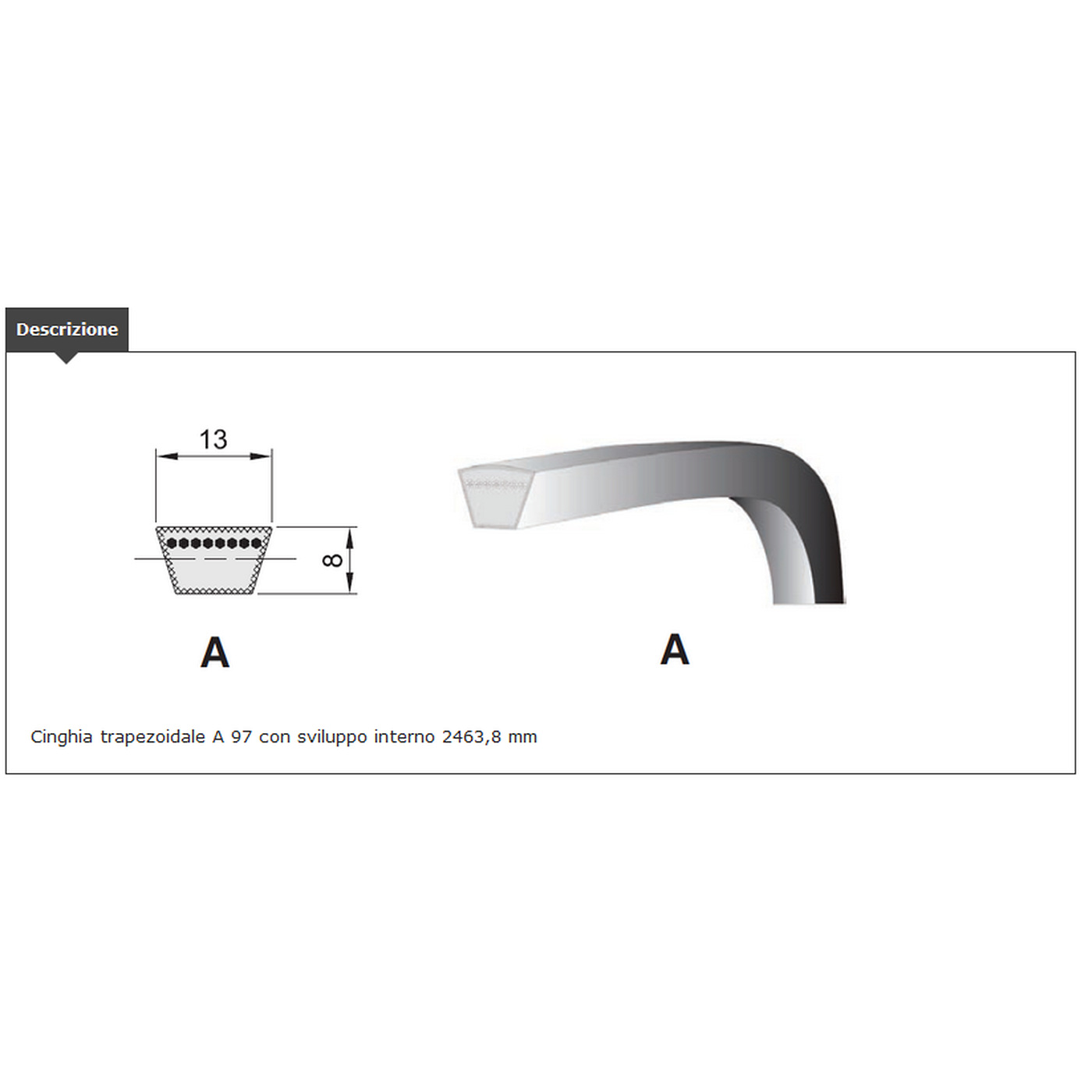 V-BELT section A