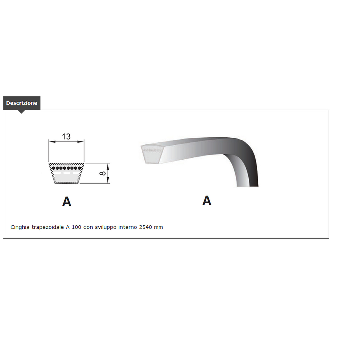 V-BELT section A