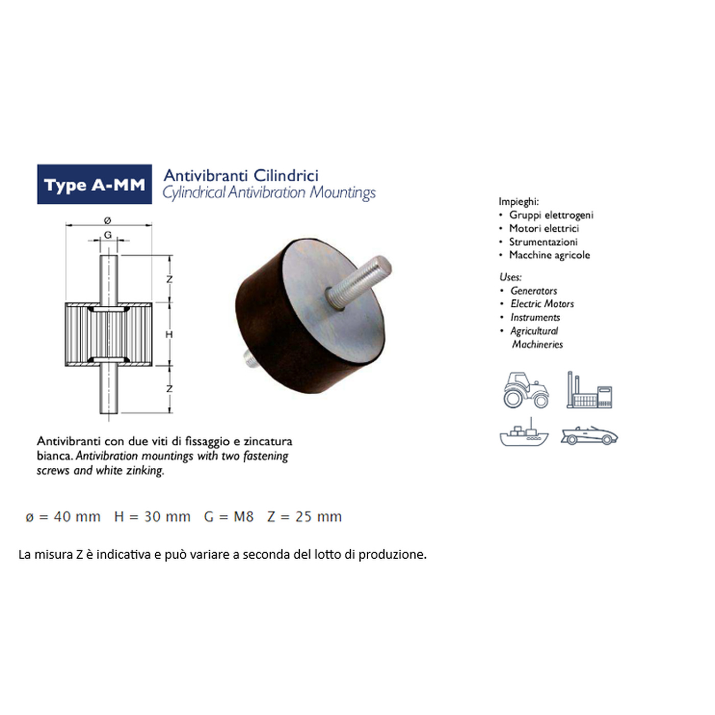 ANTIVIBRATORIO MM (MACHO/MACHO)