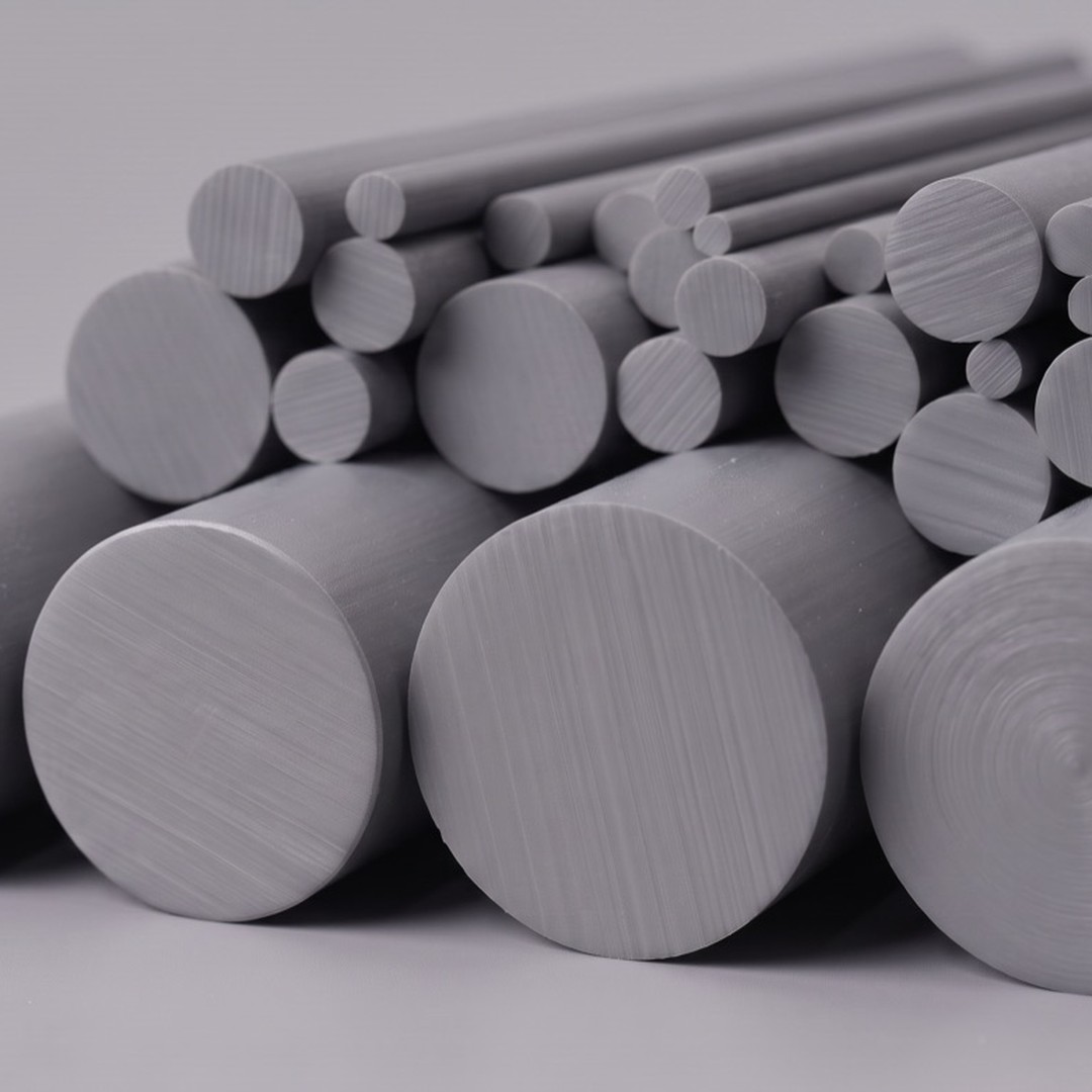 Grey PVC rod